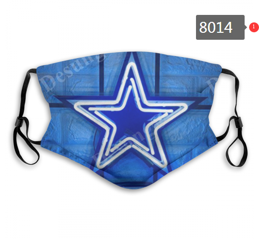 NFL 2020 Dallas Cowboys #6 Dust mask with filter